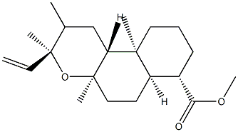 (3S,6aα,10bα)-Dodecahydro-3,4aβ,7,10aβ-tetramethyl-3β-vinyl-1H-naphtho[2,1-b]pyran-7β-carboxylic acid methyl ester 구조식 이미지