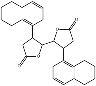 3,3',4,4'-Tetrahydro-3,3'-bis(2,4a,5,6,7,8-hexahydronaphthalen-1-yl)-2,2'-bifuran-5,5'(2H,2'H)-dione 구조식 이미지