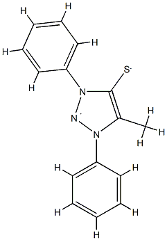 4-Thiolato-5-methyl-1,3-diphenyl-1H-1,2,3-triazol-3-ium Structure