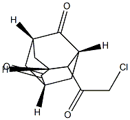 4-(Chloroacetyl)tricyclo[3.3.1.13,7]decane-2,6-dione Structure