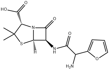 6α-[[Amino(furan-2-yl)acetyl]amino]penicillanic acid Structure