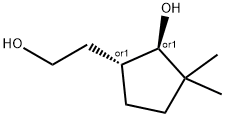 Cyclopentaneethanol, 2-hydroxy-3,3-dimethyl-, (1R,2R)-rel- (9CI) Structure