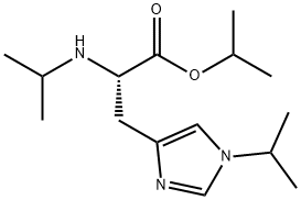 Nα,1-비스(1-메틸에틸)-L-히스티딘1-메틸에틸에스테르 구조식 이미지