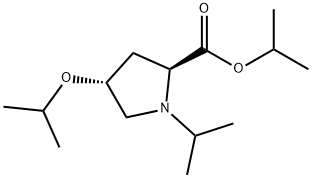 4β-(1-Methylethoxy)-1-(1-methylethyl)-L-proline 1-methylethyl ester 구조식 이미지
