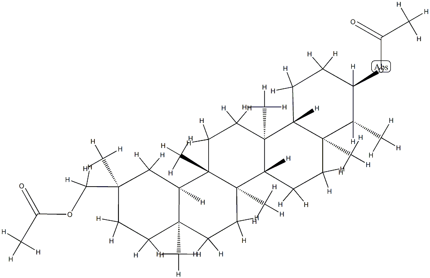 D:A-Friedooleanane-3α,29-diol diacetate Structure