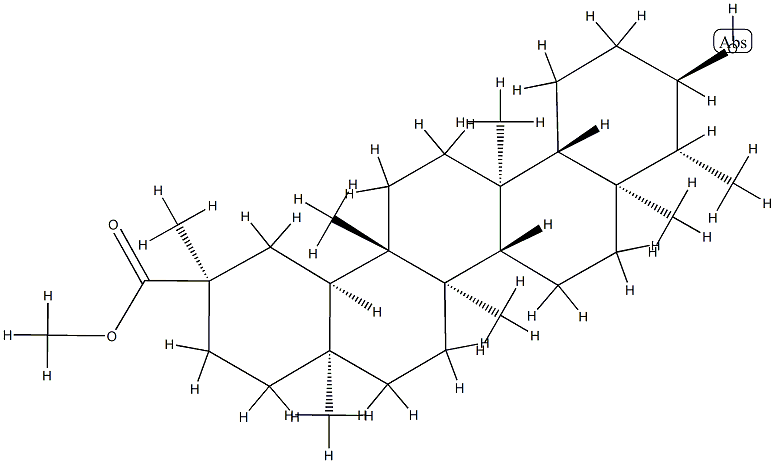 3α-Hydroxy-D:A-friedooleanan-29-oic acid methyl ester Structure