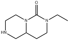 6H-Pyrazino[1,2-c]pyrimidin-6-one,7-ethyloctahydro-(9CI) Structure