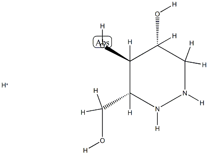 4,5-피리다진디올,헥사하이드로-3-(하이드록시메틸)-,공액모노산,(3R,4R,5R)-(9CI) 구조식 이미지