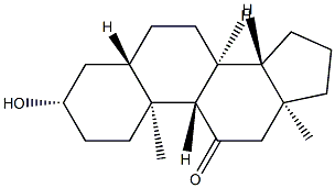 3β-Hydroxy-5α-androstan-11-one 구조식 이미지
