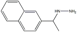 (1-(naphthalen-2-yl)ethyl)hydrazine Structure