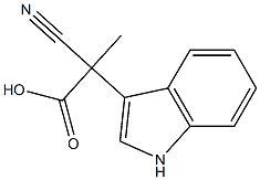 1H-Indole-3-aceticacid,-alpha--cyano--alpha--methyl-(9CI) 구조식 이미지