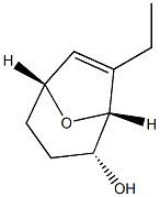 8-Oxabicyclo[3.2.1]oct-6-en-2-ol, 7-ethyl-, (1R,2R,5R)-rel- (9CI) 구조식 이미지