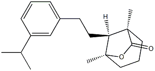 (1R,8-syn)-1,5α-Dimethyl-8-[2-(3-isopropylphenyl)ethyl]-6-oxabicyclo[3.2.1]octan-7-one 구조식 이미지