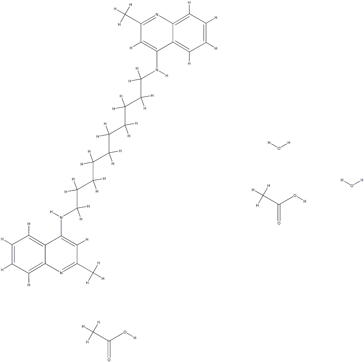 Quindecamine acetate Structure