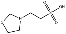 3-Thiazolidine-1-ethanesulfonic acid Structure