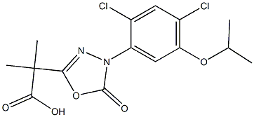 Oxadiazon acid Structure