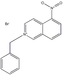 Isoquinolinium, 5-nitro-2-(phenylmethyl)-,bromide (1:1) Structure