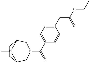 3-(α-Ethoxycarbonyl-p-toluoyl)-8-methyl-3,8-diazabicyclo[3.2.1]octane Structure