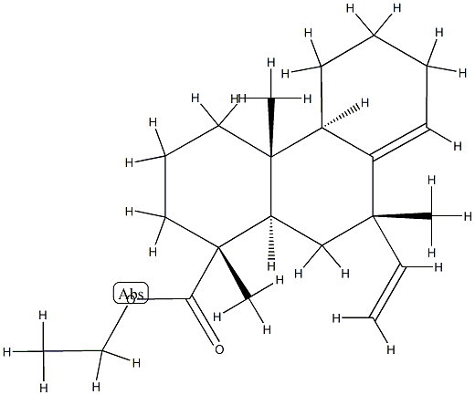 1-Phenanthrenecarboxylic acid, 7-ethenyl-1,2,3,4,4a,4b,5,6,7,9,10,10a- dodecahydro-1,4a,7-trimethyl-, ethyl ester, [1R-(1alpha,4abeta,4balpha ,7alpha,10aalpha)]- Structure