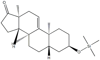 3α-(Trimethylsiloxy)-5α-androst-9(11)-en-17-one Structure