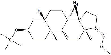 3α-(Trimethylsiloxy)-5α-androst-9(11)-en-17-one O-methyl oxime Structure