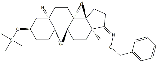 3α-(Trimethylsiloxy)-5β-androstan-17-one O-benzyl oxime Structure