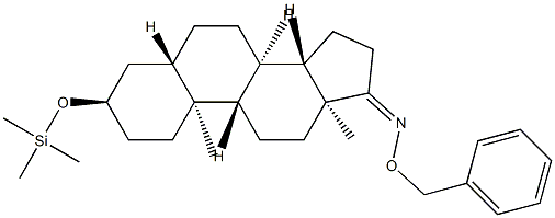 3α-(Trimethylsiloxy)-5α-androstan-17-one O-benzyl oxime Structure