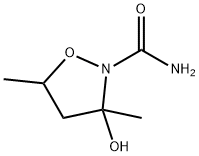 2-이속사졸리딘카르복사미드,3-히드록시-3,5-디메틸-(9CI) 구조식 이미지