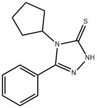 4-cyclopentyl-5-phenyl-4H-1,2,4-triazole-3-thiol 구조식 이미지