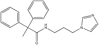 N-[3-(1H-imidazol-1-yl)propyl]-2,2-diphenylpropanamide 구조식 이미지