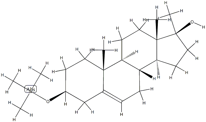 (17S)-17-Methyl-3β-(trimethylsiloxy)androst-5-en-17β-ol Structure