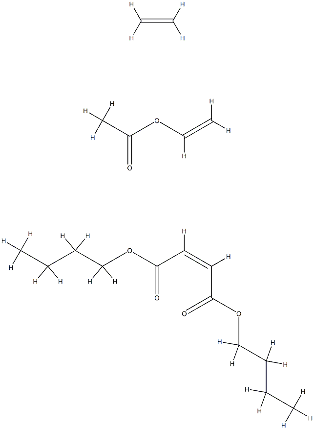 2-Butenedioic acid (Z)-, dibutyl ester, polymer with ethene and ethenyl acetate Structure