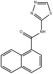 1-나프탈렌카르복사미드,N-1,3,4-티아디아졸-2-일-(9CI) 구조식 이미지