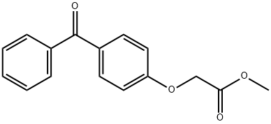 methyl 2-(4-benzoylphenoxy)acetate 구조식 이미지