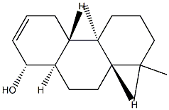 (1R)-1,4,4aβ,4b,5,6,7,8,8aβ,9,10,10aα-Dodecahydro-4bα,8,8-trimethylphenanthren-1α-ol 구조식 이미지