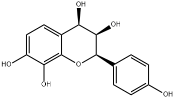 (2R)-2α-(4-Hydroxyphenyl)-3,4-dihydro-2H-1-benzopyran-3α,4α,7,8-tetrol 구조식 이미지