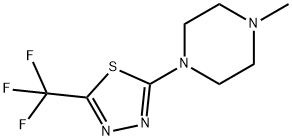 1-메틸-4-(S-트리플루오로메틸-[1,3,4]티오디아졸-Z-YL)피페라진 구조식 이미지