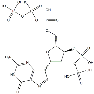 deoxyguanosine-5'-tri-3'-diphosphate Structure