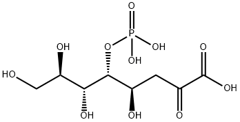 2-케토-3-데옥시옥토네이트-5-포스페이트 구조식 이미지