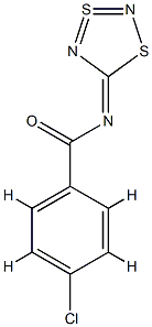 p-Chloro-N-(1,3,2,4-dithiadiazol-3-SIV-5-ylidene)benzamide Structure