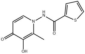 2-Thiophenecarboxamide,N-(3-hydroxy-2-methyl-4-oxo-1(4H)-pyridinyl)-(9CI) Structure