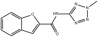 2-Benzofurancarboxamide,N-(2-methyl-2H-tetrazol-5-yl)-(9CI) Structure