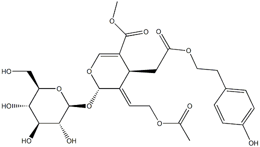 10-Acetoxy-3''-deoxyoleuropein Structure