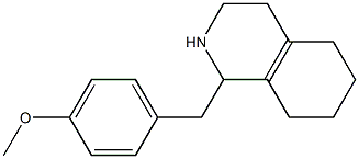 (±)-1,2,3,4,5,6,7,8-octahydro-1-[(4-methoxyphenyl)methyl]isoquinoline 구조식 이미지