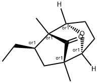 9-Oxatricyclo[4.2.1.12,5]decan-10-one,3-ethyl-2,5-dimethyl-,(1R,2R,3R,5S,6S)-rel-(9CI) Structure