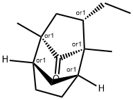 Tricyclo[4.2.1.12,5]decan-9-one, 7-ethyl-1,6-dimethyl-, (1R,2S,5R,6R,7S)-rel- (9CI) Structure