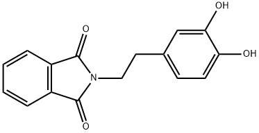 1H-Isoindole-1,3(2H)-dione, 2-[2-(3,4-dihydroxyphenyl)ethyl]- Structure