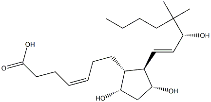 16,16-dimethyl-delta(4)-prostaglandin F1alpha Structure