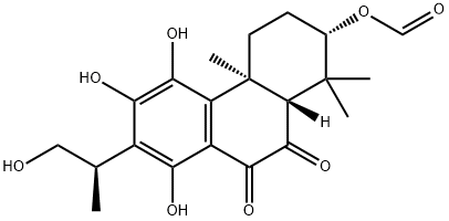 (2S)-2β-(Formyloxy)-1,2,3,4,4a,10aα-hexahydro-5,6,8-trihydroxy-7-[(R)-1-methyl-2-hydroxyethyl]-1,1,4aβ-trimethyl-9,10-phenanthrenedione 구조식 이미지