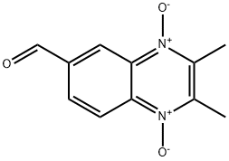 2,3-dimethyl-4-oxido-1-oxo-quinoxaline-6-carbaldehyde Structure